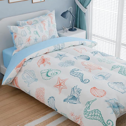 Kids Bedding Set for Girls Boys, Ultra Soft Microfiber Comforter Set Twin Size - Image 3