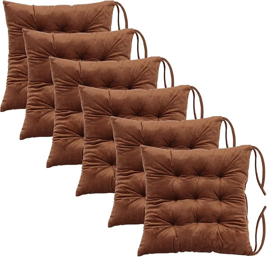 6 Pack Square Seat Cushion Chair Pads by MissSoul