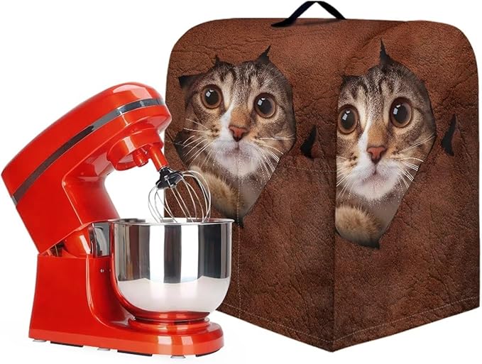 Cute 3D Cat Print Stand Mixer Covers Protector Kitchen Aid Mixer Cover Dust - Image 3