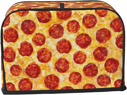 Novelty Food Pepperoni Pizza 2 Slice Toaster Cover, Waterproof Toaster Dust - Image 3