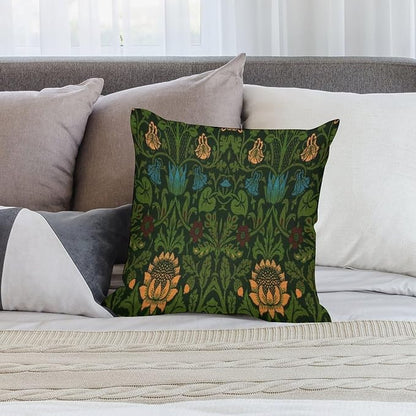 William Morris Floral Original Throw Pillow Covers Boho Chic Retro Floral Cozy - Image 5