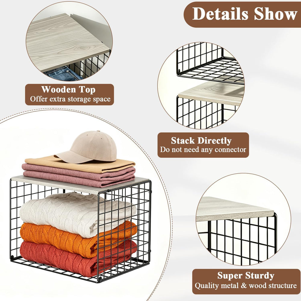 Widened and Heightened Large Capacity Closet Organizers And Storage Shelf