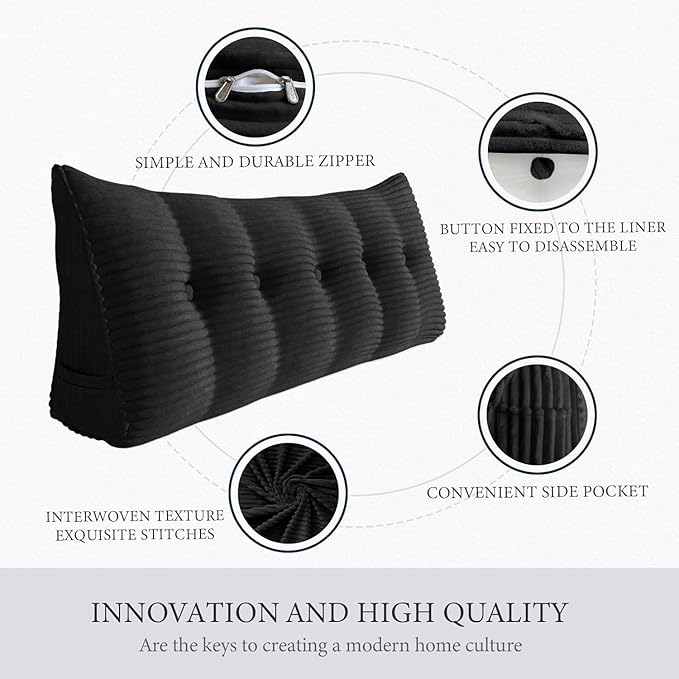 Wedge Headboard Pillow Dorm Room Reading Pillow Back Support - Image 4