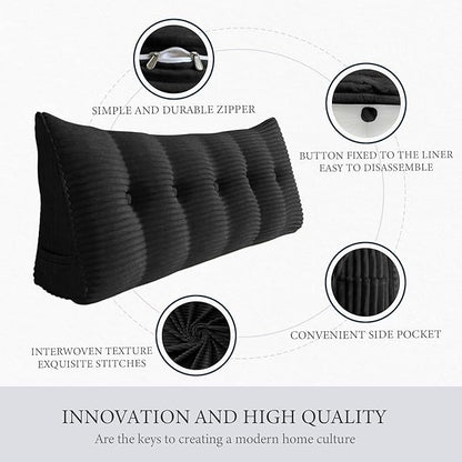 Wedge Headboard Pillow Dorm Room Reading Pillow Back Support - Image 4