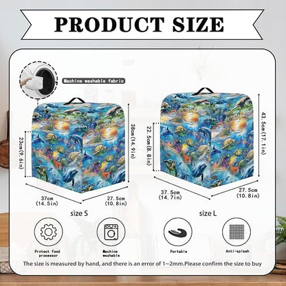 Ocean Dolphin Turtle Print Mixer Cover Stand Mixer Dust Proof Covers - Image 6