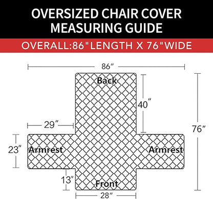 Easy-Going Oversized Chair Sofa Slipcover Reversible Sofa Cover Water Resistant - Image 6