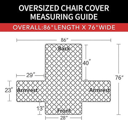 Easy-Going Oversized Chair Sofa Slipcover Reversible Sofa Cover Water Resistant - Image 6