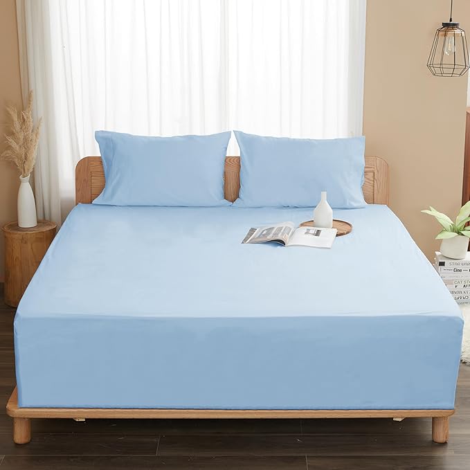 Sunflower King Fitted Sheet, 1-Piece Extra Deep Pocket Fitted Bottom Sheet 19" - Image 8