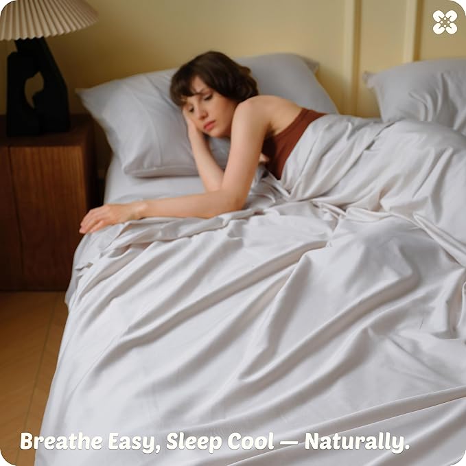 Bedsure Cooling Sheets, Rayon Derived from Bamboo & Cotton Blend, GentleSoft - Image 7