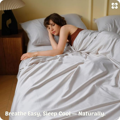 Bedsure Cooling Sheets, Rayon Derived from Bamboo & Cotton Blend, GentleSoft - Image 7