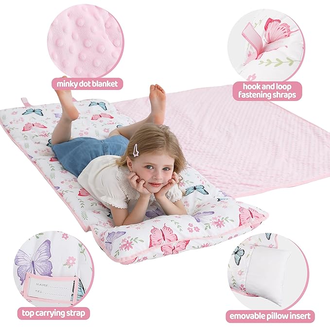 Viviland Toddler Kid Nap Mat for Preschool, Daycare Sleeping Bag - Image 3