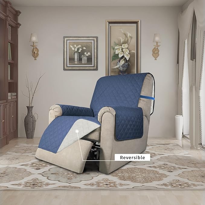 Easy-Going Recliner Chair Covers Reversible Recliner Slipcovers Water Resistant - Image 2