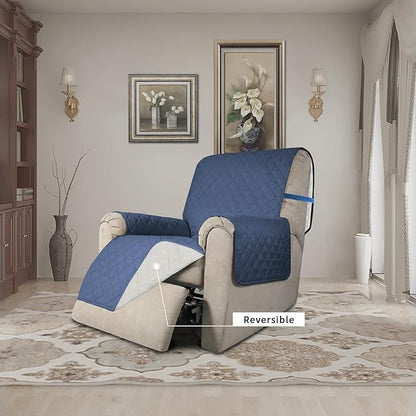 Easy-Going Recliner Chair Covers Reversible Recliner Slipcovers Water Resistant - Image 2