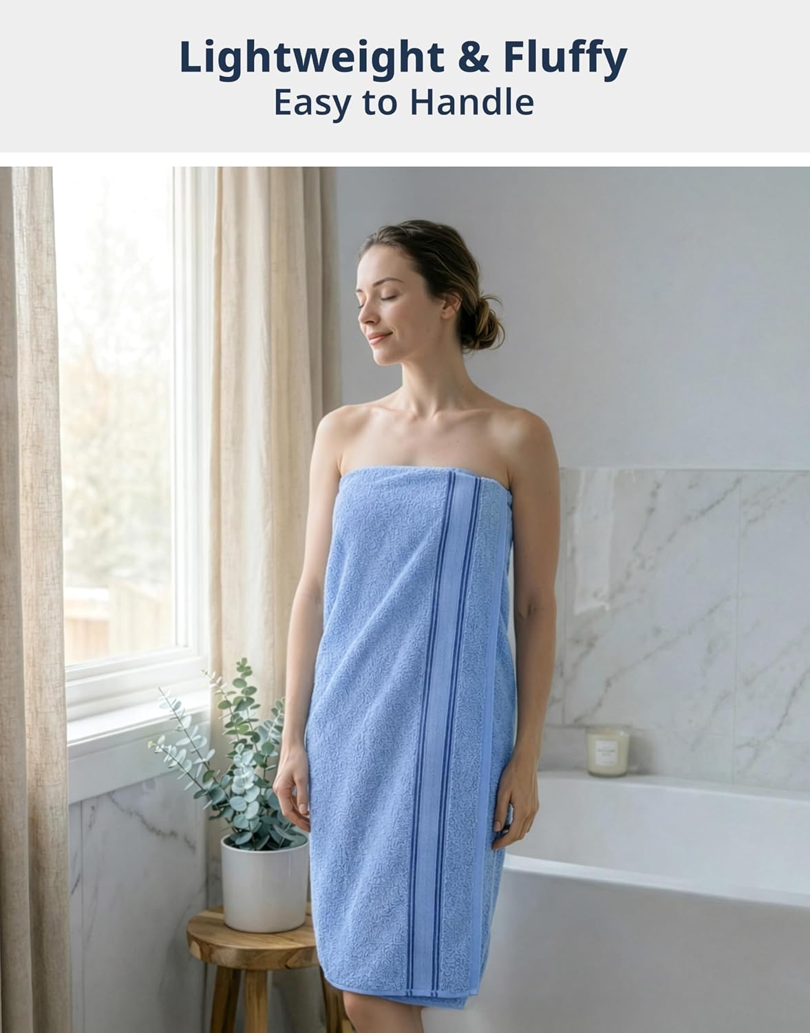 lane linen towel set quick dry 100% cotton, close-up detail