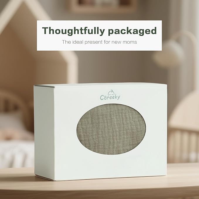 Muslin Bedside Sleeper Bassinet Fitted Sheets, 3 Pack Cotton Baby Sheet - Image 6