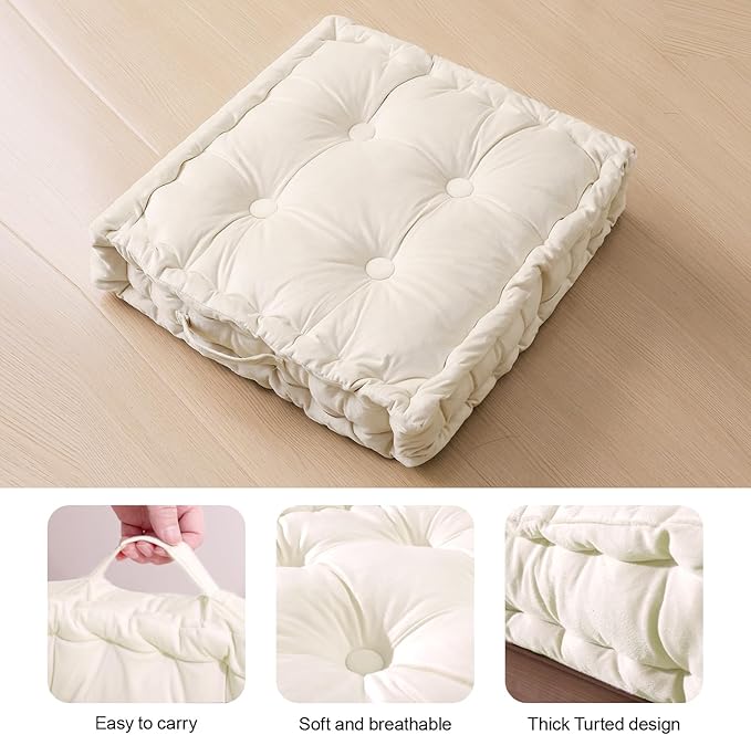 Square Floor Pillows, Large Floor Cushion - Image 2