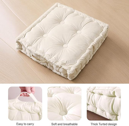 Square Floor Pillows, Large Floor Cushion - Image 2