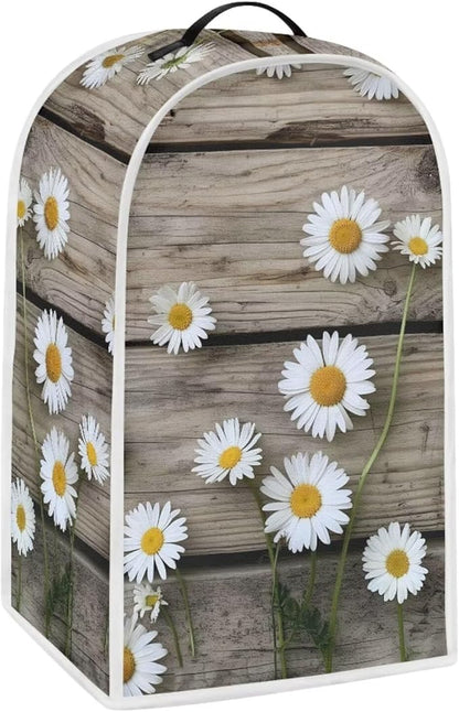Talayituse Daisy Wood Print Blender Dust Cover, Fingerprint Protection Cover - Image 2