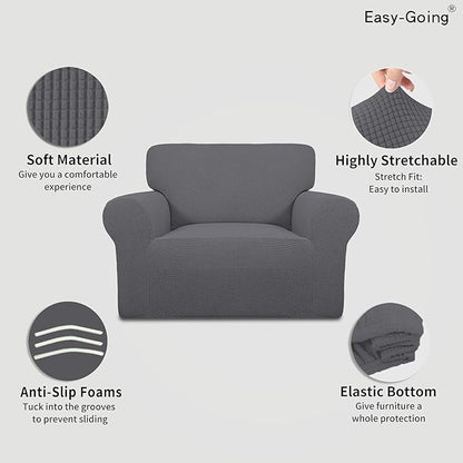 Easy-Going Stretch Oversized Chair Sofa Slipcover 1-Piece Couch Sofa Cover - Image 3
