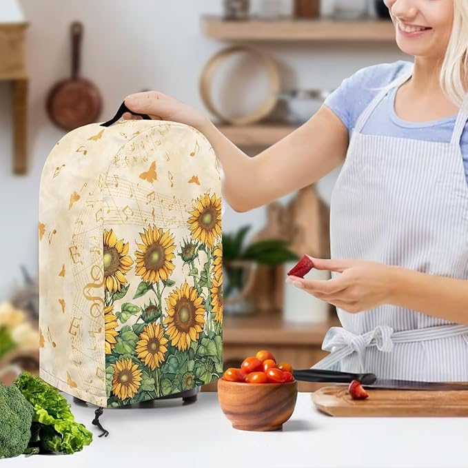 Butterfly Music Sunflower Blender Covers Food Processor Juicer Appliance Cover - Image 2