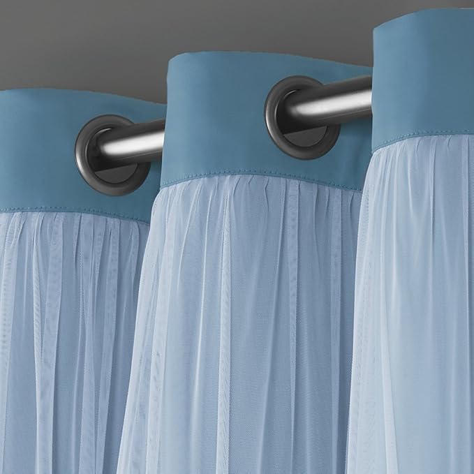 TOWN & COUNTRY LUXE Talia Double Layer Indoor Curtains, Sheer and Room - Image 5