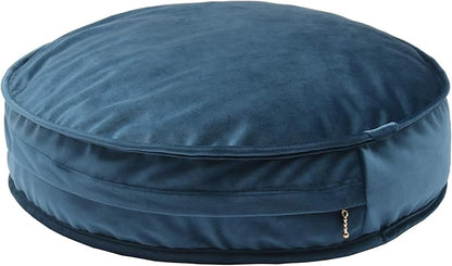 Round Floor Pillow Cover Velvet Throw Seating Pouf Yoga Meditation Cushion by YIUOR
