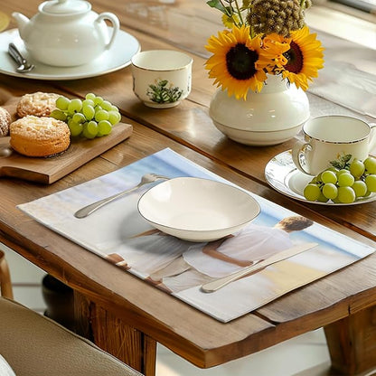 Custom Placemats with Picture Text Set of 4 Personalized Photo Place Mats - Image 6