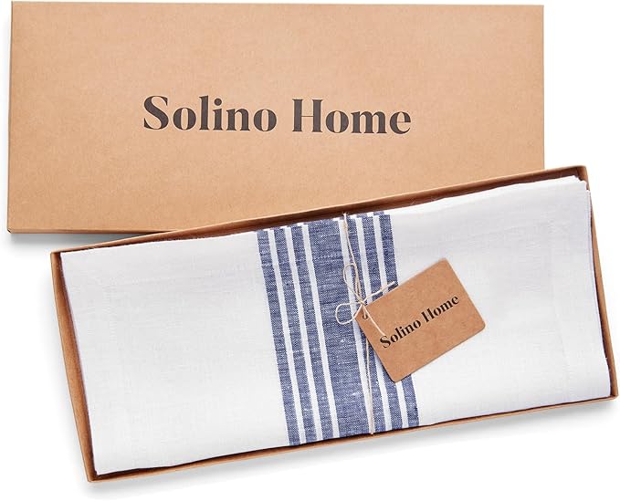 Solino Home Stripe Linen Table Runner 60 Inches - Image 6