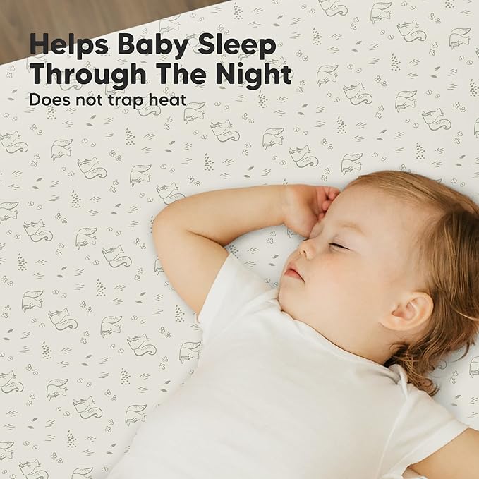 2-Pack Mini Crib Sheets Fitted - Image 5
