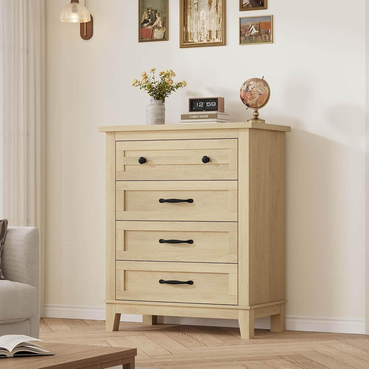 garveehome 4 dresser for bedroom, 34.8" tall vertical, main product view