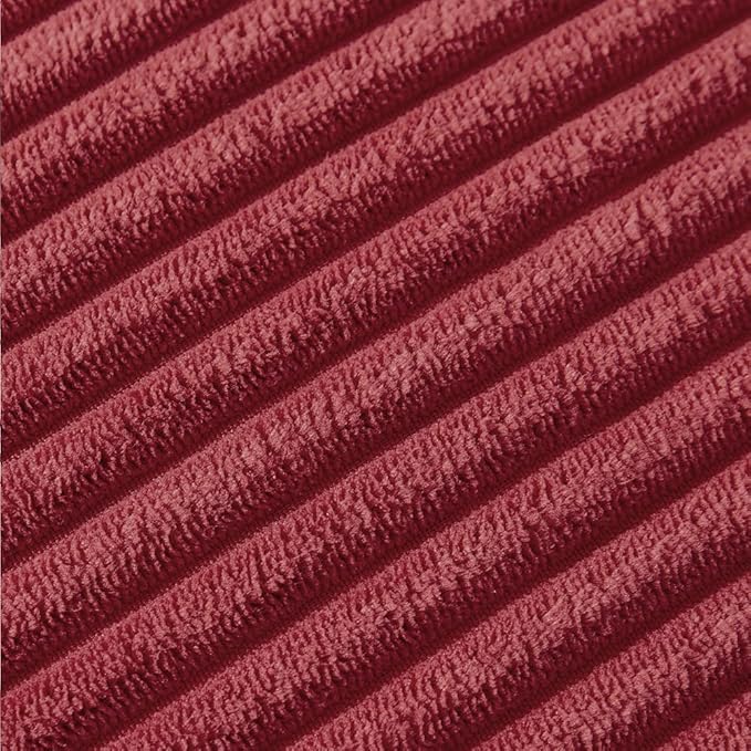 Fancy Homi 2 Packs Burgundy Lumar Decorative Throw Pillow Covers 14x24 Inch - Image 5