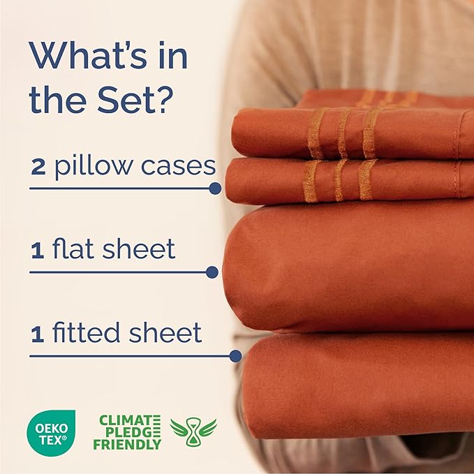 Cal King Size 4 Piece Sheet Set - Image 2