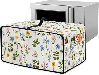 Toaster Oven Dust Cover with Side Pockets, Washable Convection Oven Cover Small by Garucesta