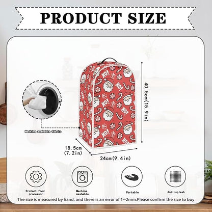 Talayituse Santa Claus Candy Print Blender Dust Cover, Fingerprint Protection - Image 6
