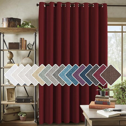 H.VERSAILTEX Room Darkening Linen Curtain by HVERSAILTEX
