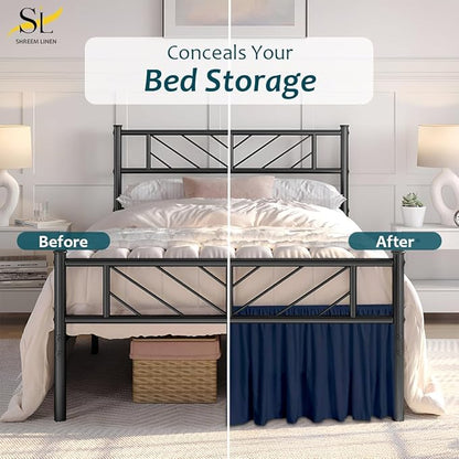 Shreem Linen Ruffled Bed Skirt - Image 8