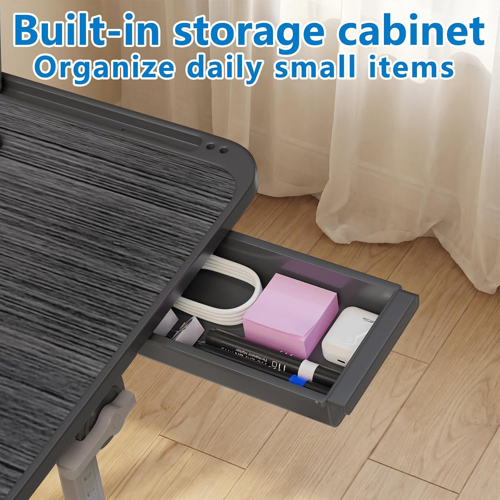 Potuopy Adjustable Laptop Lap Desk, X-Large Foldable Bed Table Tray