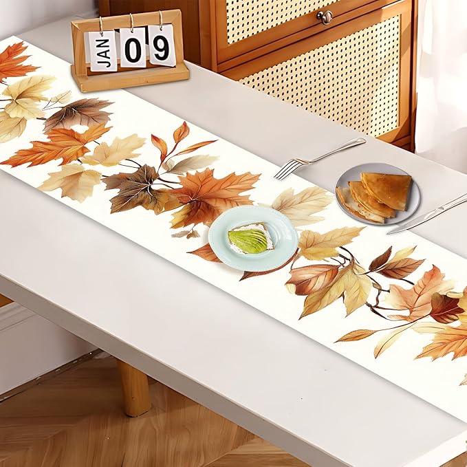 Autumn Leaves Table Runner – 13x72 Inch Fall Table Decor - Image 7