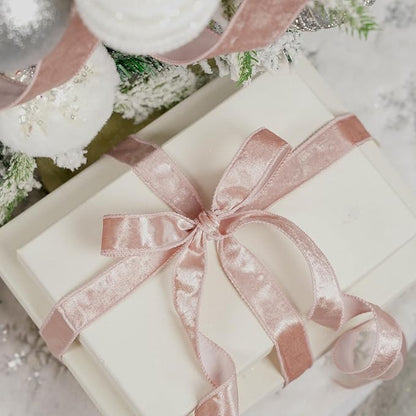 MEEDEE Rose Gold Velvet Ribbon - Image 4