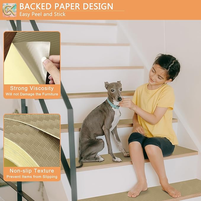 Self-Adhesive Shelf Liner Kitchen Liner, Waterproof Backed Paper Easy Peel and - Image 6
