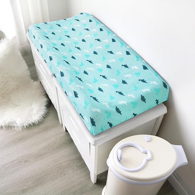 Changing Pad Cover for Boys Girls 2 Pack, Comfy & Breathable Changing Table - Image 3