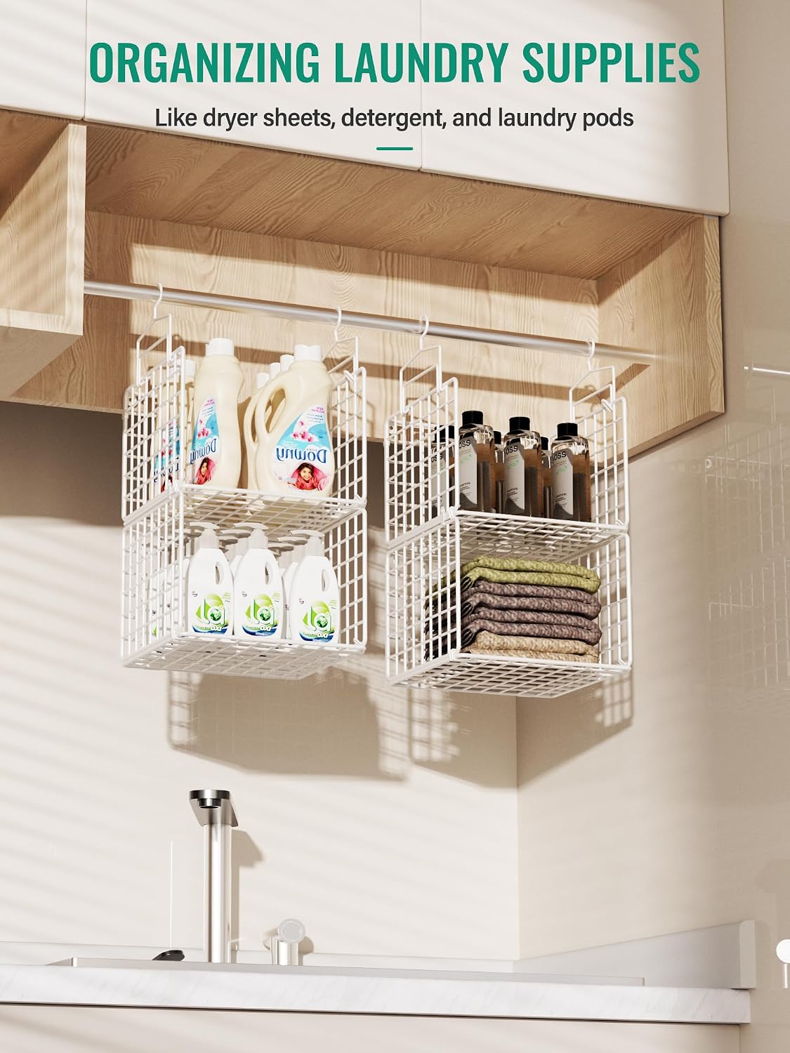 hanging closet organizer, 4 tier metal closet organizers, package contents