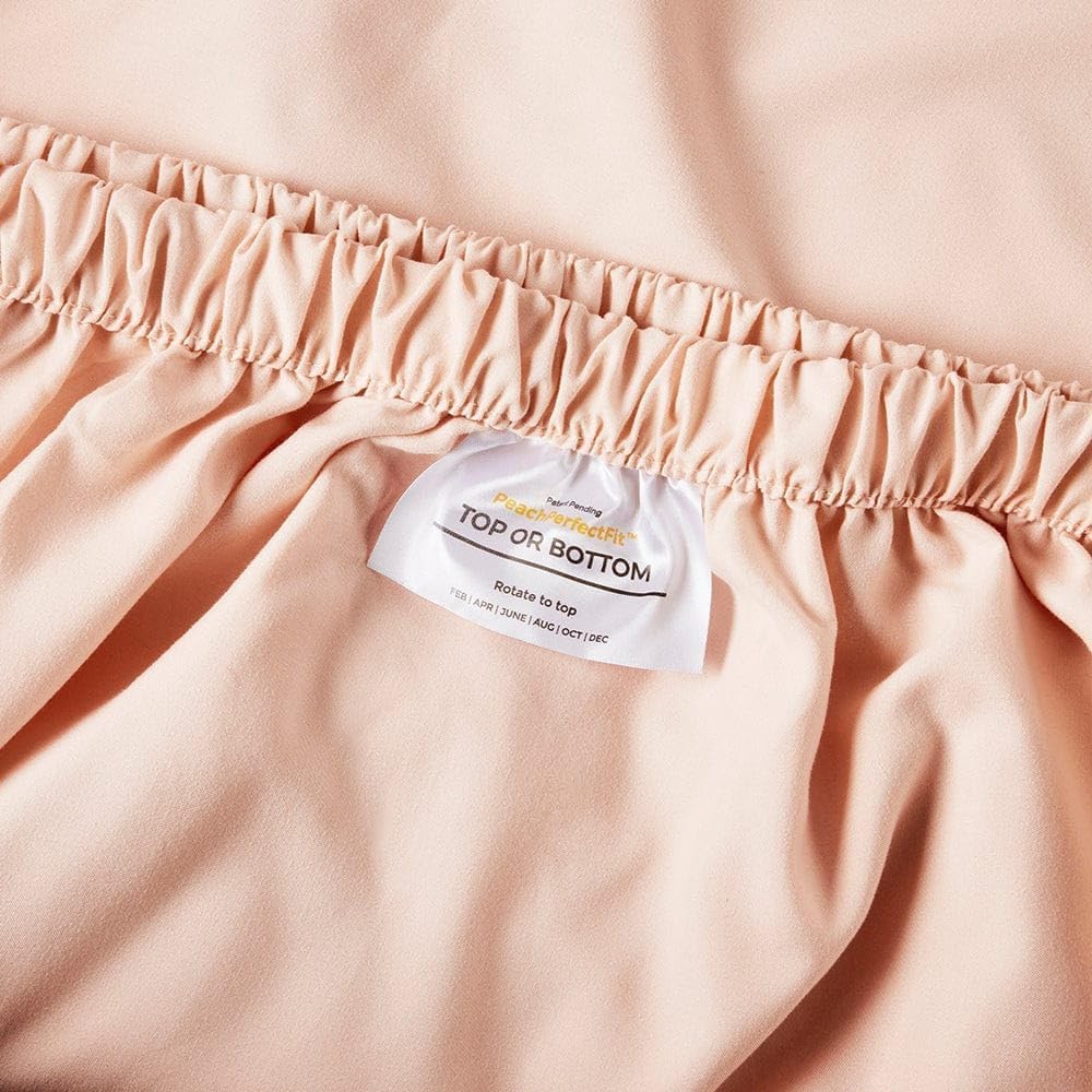 PeachSkinSheets Cooling Bed Sheets for Hot Sleeper, Split King/Vanilla Bean