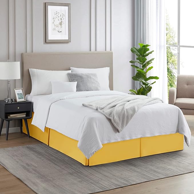 Nestl Yellow Full Bed Skirt - Image 4