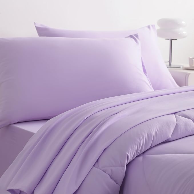 NTBAY Twin Comforter Set with Sheets, 5 Pieces Soft and Breathable Twin Bedding - Image 4