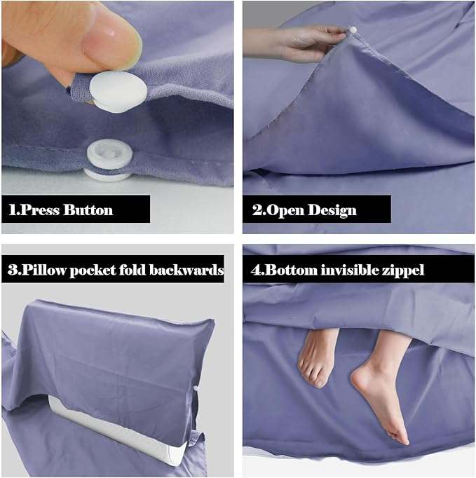 Sleeping Bag Liner, Travel Sheet & Adult Sleep Sack, Camping Sheets Travel - Image 2