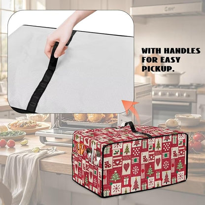Christmas Decor Air Fryer Toaster Oven Dust Cover Washable Convection Oven - Image 4