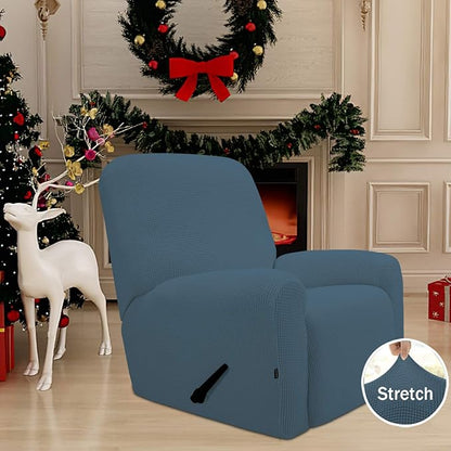 Easy-Going Recliner Stretch Sofa Slipcover Sofa Cover 4-Pieces Furniture - Image 2