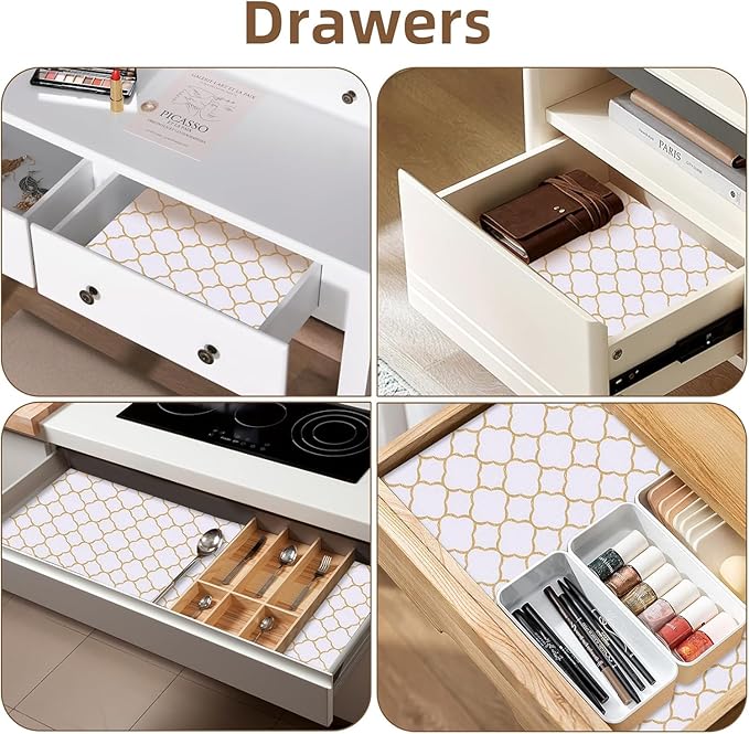 Shelf Drawer Liners for Kitchen Cabinets Non Adhesive Drawer Liner Thickened - Image 5