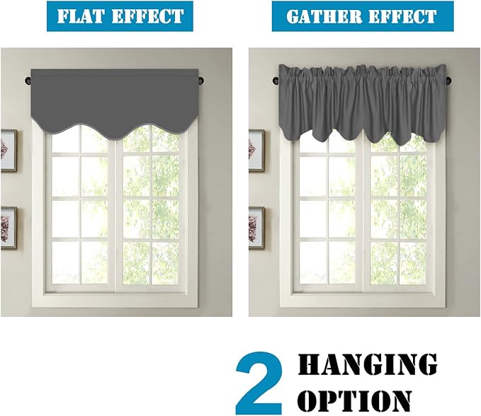 H.VERSAILTEX 2 Panels Blackout Curtain Valances - Image 5